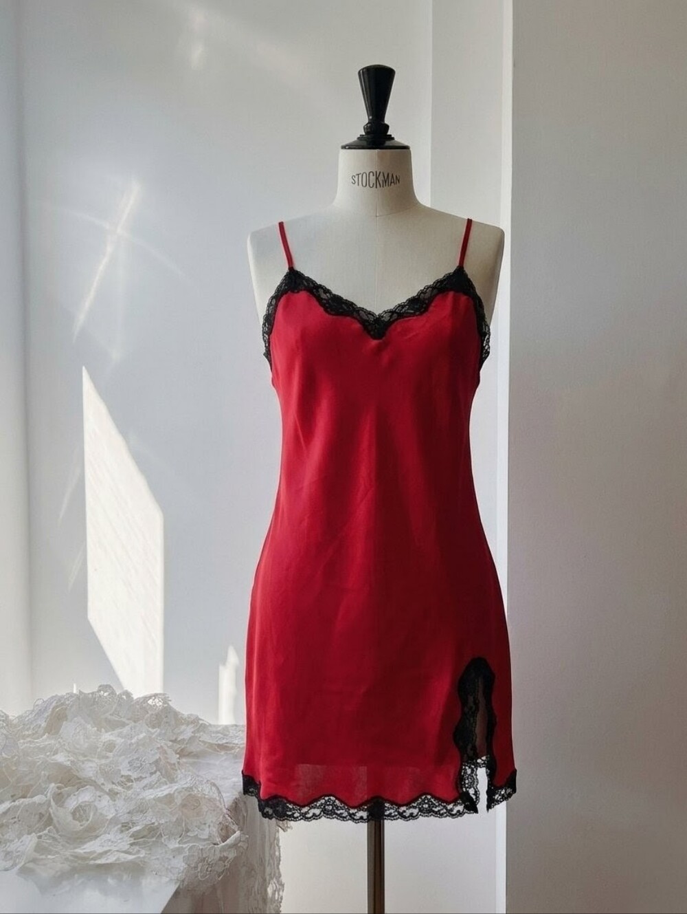 Vintage Victoria's Secret Lace-Trim Slip Dress - Women Intimates & Sleepwear
